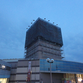 長野市　ベイシア様　看板外部足場工事 イメージ2