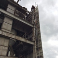 駒ヶ根市　セメントプラント解体養生足場工事-1