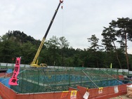 飯島町　伊南バイパス橋脚工事-2