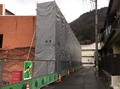 木曽町　木曽福島会館解体足場工事