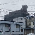 安曇野市　サイロ外部足場工事