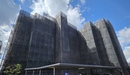 松本市　マンション外部足場工事